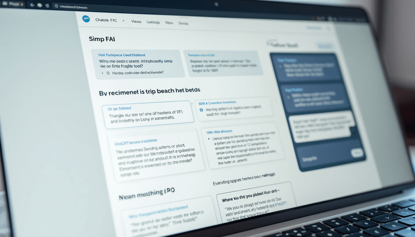 Integration von ChatGPT in Ihre
FAQ-Sektion